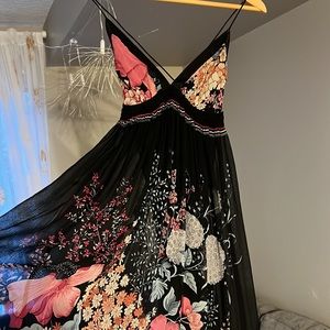 FOLEY + Corinna Silk Maxi Dress